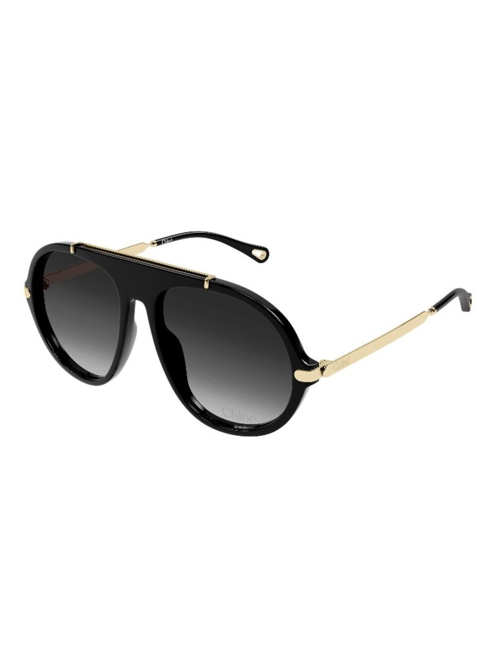 New Chloé Women's Sunglasses Black Grey Lens Acetate Frame CH0357S 001 58